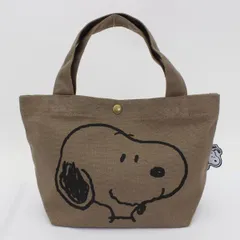 スヌーピー PEANUTS スヌーピーフェイス モカ ミニトートバッグ   シフレ
