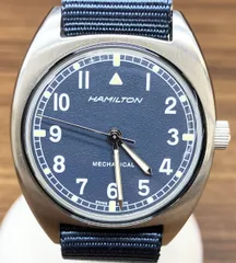 HAMILTON ハミルトン カーキ H764190 アナログ ネイビー 機械式 手巻き 腕時計のサムネイル