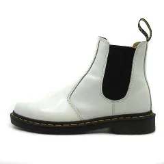ドクターマーチン DR.MARTENS サイドゴア チェルシーブーツ スムース 白 ホワイト UK8 約27cm 2976 YS