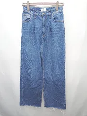 ◇ Θ Bershka ベルシュカ ワイド ジーンズ デニム パンツ サイズEUR 38 USA 06 MEX 28 ブルー レディース P  【1409090007118】