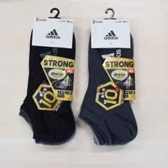 靴下 まとめ売り  お買い得 ６足 (3足×2セット) adidas 26～28㎝ 消臭　15 ＜新品＞