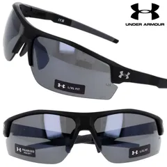 サングラス アンダーアーマー UNDER ARMOUR UA SKILLZ/G O6W6C マットブラック ダークグレー 偏光レンズ 偏光サングラス スポーツブランド UVカット 紫外線カット 紫外線対策 釣り ランニング ジョギング サイクリング プレゼント