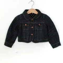 ギャップ デニムジャケット アウター Gジャン ベビー 女の子用 18-24Mサイズ ネイビー GAP 【中古】