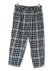 【日本製】AD1989 コムデギャルソン 80s 麻混 スラックス パンツ S COMME des GARCONS HOMME PLUS(コムデギャルソンオムプリュス