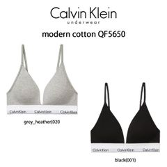 Calvin Klein(カルバンクライン)ck レディース ブラレット ブラジャー ロゴ コットン ノンワイヤー カップ付き 女性用 下着 modern cotton QF5650