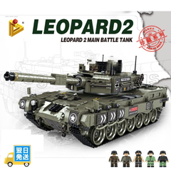 レゴ互換　ブロック　レオパルド２　戦車　１７４７ピース　yuming社製