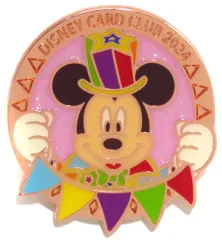 【中古】バッジ・ビンズ ミッキーマウス ピンバッジ(2024年度ver.) 「ディズニー」 JCBディズニーカードクラブ会員限定