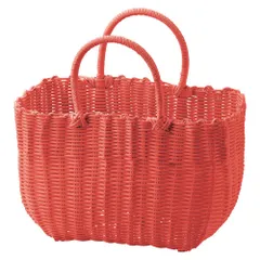 ☆ RED ☆ カゴバッグ カゴバッグ かごバッグ 籠バッグ 籠 かご カゴ サブバッグ サブバック レジかご マイバッグ マイバック エコバッグ エコバック バスケット マイバスケット カゴバック かごバック 籠バック 収納 持ち手