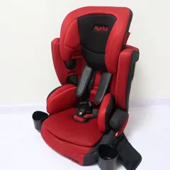 【極美品】アップリカ　チャイルドジュニアシート　エアグルーヴ　AGレッド　赤　黒 極美品】アップリカ チャイルドジュニアシート エアグルーヴ AG