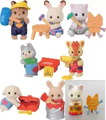 【中古】おもちゃ 全8種セット 「シルバニアファミリー 赤ちゃんコレクション -赤ちゃん工作だいすきシリーズ-」