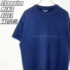 【US古着】Champion　チャンピオン　Tシャツ　メンズ　サイズ表記L　XL相当　ネイビー