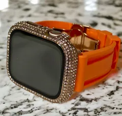 アップルウォッチバンド ラバーベルト Apple Watch 　キラキラ ケース カバー  メンズ レディース 38 40 41 42 44 45 46 49 SE1/2/3 Ultra1/2/3  04