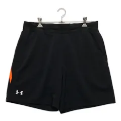 中古 メンズ アンダーアーマー UNDER ARMOUR ハーフパンツ 2XL 黒  ブラック  薄手