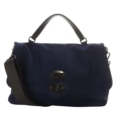 ザネラート ZANELLATO ポスティーナ POSTINA M+ ハンドバッグ ワンハンドル ショルダーバッグ 2way 斜め掛け ナイロン 紺 ネイビー /YO25 ■ADのサムネイル
