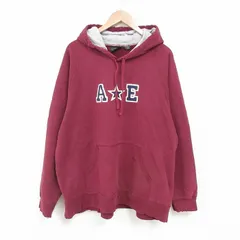 XL/古着 アメリカンイーグル American Eagle 長袖 スウェット パーカー メンズ 00s 大きいサイズ ラグラン エンジ 25mar28 中古 スエット 