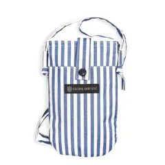 COLORFUL CANDY STYLE 新品  スマホショルダー ベーシックストライプ 青 スマホポーチ ショルダー サコッシュ スマホ ケース ストラップ 首掛け 肩掛け 小さめ キッズ 子供 レディース 布製 ひも 携帯 バッグ ポーチ 縦型