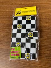 ムーンアイズ スマートフォン フリップケース チェッカー Mサイズ スマホケース 手帳型