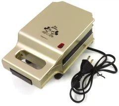 【中古】食器 ミッキーマウス＆ミニーマウス プレスサンドメーカー ゴールド RPS-1 「ディズニー×Francfranc」