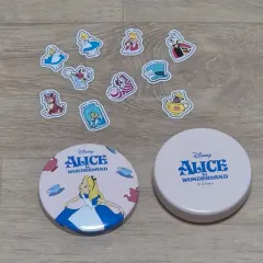 ディズニー「不思議の国のアリス」ティンケース ブックマーク クリップ セット