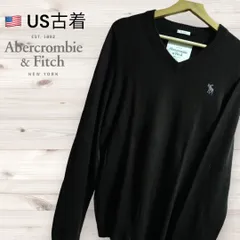 Abercrombie`fitch カシミア混　Vネックセーター　ブラウン　アバクロ