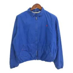 90年代 Polo by Ralph Lauren ポロ ラルフローレン スイングトップ ブルー (メンズ M) 中古 古着 R1392
