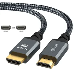 【大安売り】HDMI ケーブル 2M Twozoh HDMI 2.0 4K/60Hz 2160p 1080p 3D HDCP 2.2 ARC 規格 編組ナイロン Nintendo Switch、PS5、PS3、PS4、PC、プロジェクター、HDTV X
