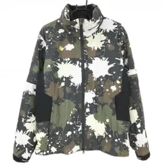 ★特価★【超美品】パーリーゲイツ フリースインナー付き4WAYジャケット カーキ×黒 スプラッシュ柄  メンズ 5(L) ゴルフウェア PEARLY GATES