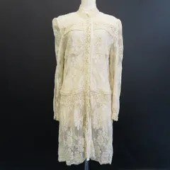 インポートロッサ import Rossa ヴィンテージ カーディガン トップス 総レース 花刺繍 ストール付き x930576