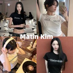 新品 Matin Kim マーティンキム 大人気 半袖 Tシャツ  Y2K 【2色選択可能】