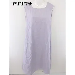 ◇ URBAN RESEARCH ROSSO リネン混 ノースリーブ ロング ワンピース サイズFree パープル レディース  【中古】 【1111190001902】