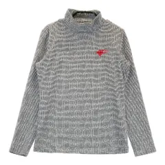 サイズ：S BEAMS GOLF ビームスゴルフ  ハイネック 長袖Tシャツ ロゴ ボーダー 総柄 ブラック系 [240101363128]# ゴルフウェア レディース ストスト