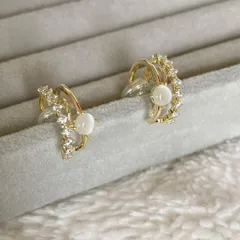 イヤーカフ ノンホールピアス イヤリング エレガント 結婚式 二次会 卒業式