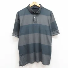 XL/古着 ランズエンド 半袖 ブラント ポロ シャツ メンズ 90s コットン グレー他 24apr25 中古 トップス