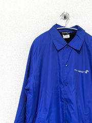 80s〜USA製SPORTSMASTER希少企業ロゴナイロンコーチジャケット紺M