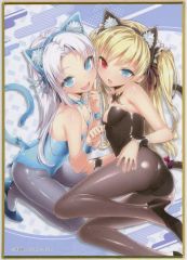 [중고] 종이 제품 다카야마 마리아 & 하세가와 코하토 (고양이 귀 레오타드) A6 미니 색종이 [추첨 당당 나는 친구가 적다 15주년 기념 온라인 복권] D-14상