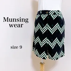 Munsingwear マンシングウェア ショート パンツ キュロット コーデュロイ 星 ゴルフ 古着 匿名配送 送料無料 レディース  【11-1280】