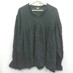 ◇ ⊂ Ungrid アングリッド シアー素材 長袖 ブラウス サイズM ブラック レディース E  【1409100040593】