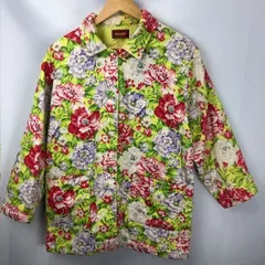 【美品】KENZO 花柄 ボタニカル ジャケット フランス製 38（M相当） 美品】KENZO 花柄 ボタニカル ジャケット フランス製 38（M相当