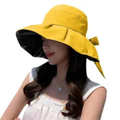【特価商品】小顔効果 つば広 折りたたみ サイズ調節 夏 あご紐付き 紫外線カット 帽子 帽子 ハット 旅行 日除け帽子 【紫外線対策・夏に向けの黒い遮光コーティングの設計】 通勤 日焼け防止 レディース 春夏 UVカット [Tophana]