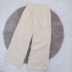 GreenLabelRelaxing〛36）S相当ハイウエストハーフワイドパンツ