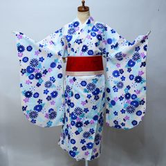 【新品】　正絹・被布コート　女児七五三　三歳　晴れ着　中綿入り　ひな祭り 七五三 三歳 女児 被布コート 単品 正絹 赤地 ひな祭り NO40842