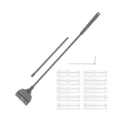 水槽 スクレーパー プロレイザー 水槽用 苔 コケ取り クリーナー 62cm コケ取り 苔スクレーパー 水槽掃除用品 替え刃付10枚付き