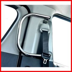 グリップ 補助グリップ アシスト 手摺り スライドドア 介護 左側 福祉車両 ハイエース 送迎車 200系 ステンレス HELIOS