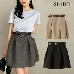 【爆速配送】【SALE50%OFF】【即納】 スナイデル SNIDEL ボトムス 25春夏 ベルテッドストラクチャーミニスカート ミニ丈 スカート swfs251102