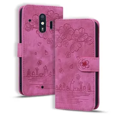 【新着商品】F-42A ケース ケース 油絵デザイン ヴィンテージカラー F-42A 快適な質感 らくらくスマートフォン 財布型 さくら柄 スマホケースF-01L手帳型 カバー 富士通 F-42Aケース F-01L カード収納あり Phone 使う便利性 Ph