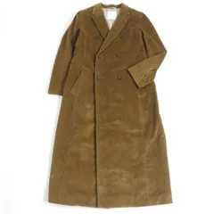 極美品□MACKINTOSH PHILOSOPHY/マッキントッシュフィロソフィー ロゴボタン コーデュロイ ダブルブレスト ロング チェスターコート 茶 38　t14-st30317-96のサムネイル