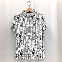 新品☆30,800円 MARK＆LONA ノースリーブポロシャツ 白灰マルチ38