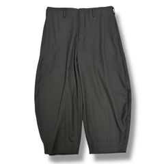 COMME des GARCONS HOMME PLUS AD2024 クロップドテーラードパンツ ワイドパンツ スラックス コムデギャルソンオムプリュス PN-P055-051 ブラック L 94474A6