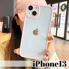 iPhone13 クリアケース ピンク♡可愛い 透明 韓国 ソフトシリコン 推活