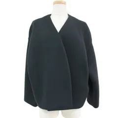美品 Plage プラージュ コート ショートコート アウター ノーカラー スポンジリバー ドロップショルダー ボタンレス おしゃれ シンプル 無地 きれいめ 大人女子 ブランド 上品のサムネイル